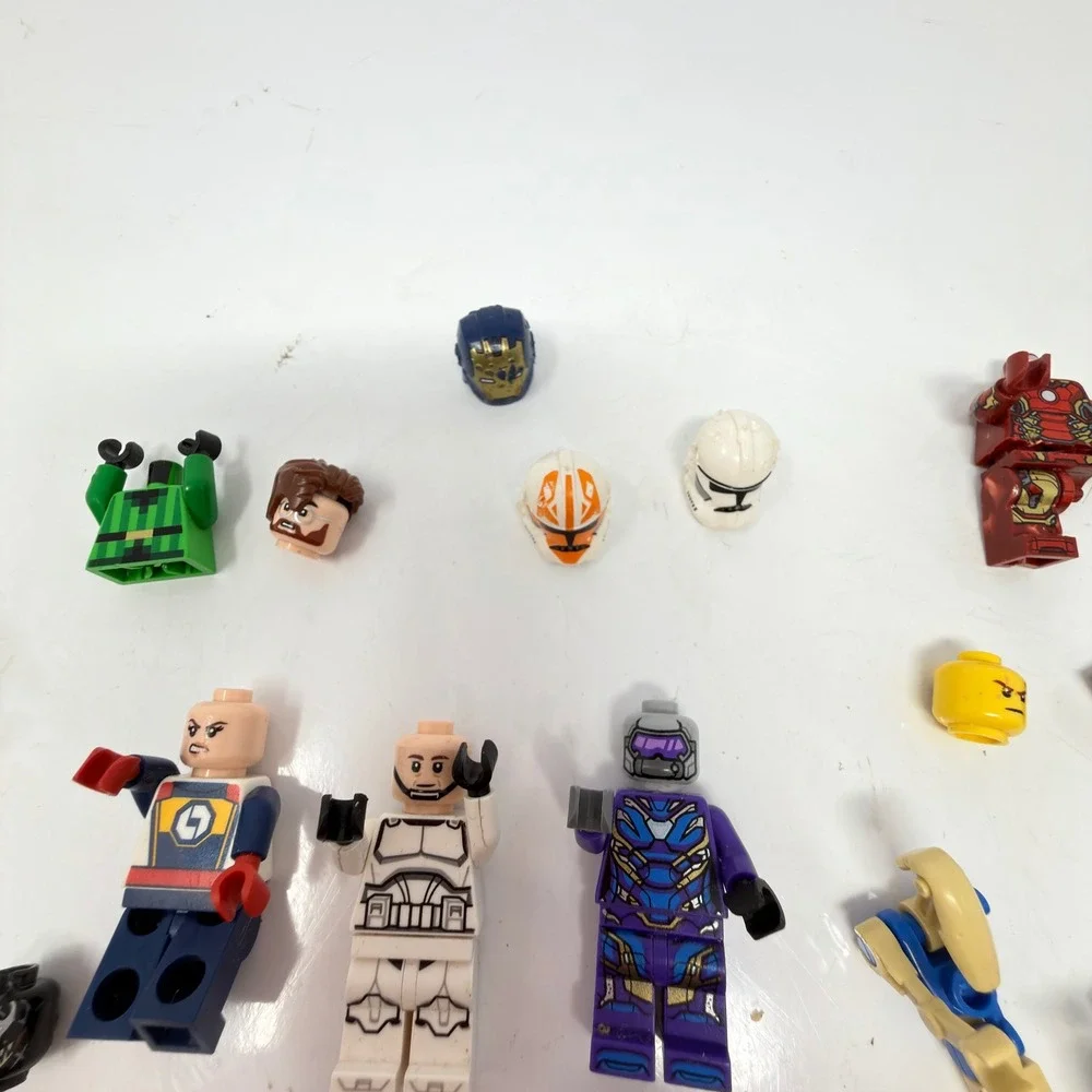 LEGO Minifigure Parts Accessories Lot Star Wars Marvel Multicolor Mixed Pieces
